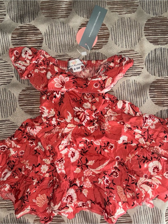 Bailey's Blossoms Other - 6/9m Kids Floral Ruffle Off-Shoulder Dress